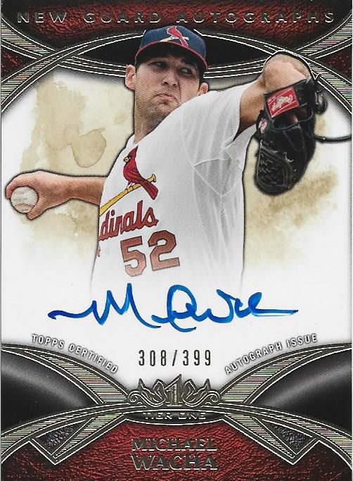 Michael Wacha Autographed Topps Tier One Card #308/399