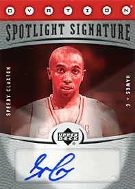 Speedy Claxton Autographed / Signed 2006 UpperDeck Atlanta Hawks Basketball Card
