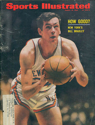 Bill Bradley Unsigned Sports Illustrated Magazine March 18 1968