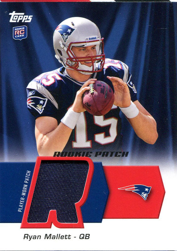 Ryan Mallett Unsigned 2011 Topps Rookie Jersey Card