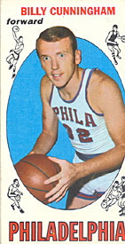 Billy Cunningham Topps 1969-70 Basketball Card