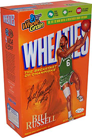 Bill Russell Autographed / Signed Wheaties Cereal Box
