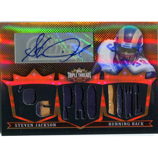 Steven Jackson Autographed 2007 Topps Triple Threads Card