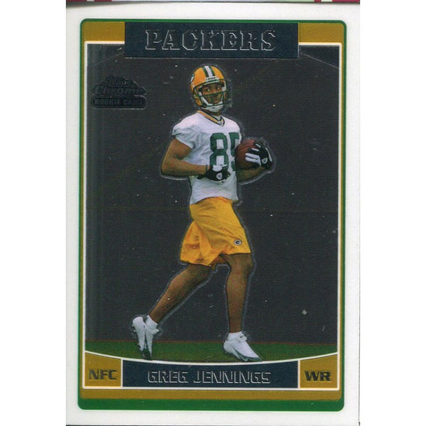 Greg Jennings Unsigned 2006 Topps Chrome Rookie Card
