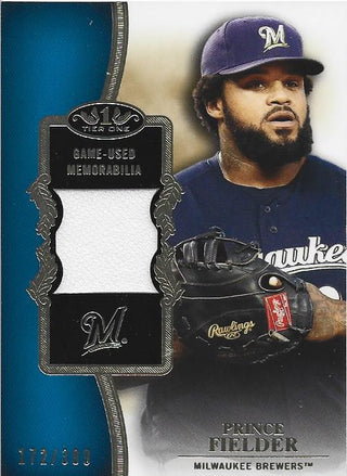 Prince Fielder Topps Tier One Jersey Card #172/399