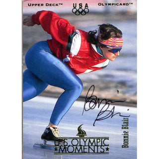 Bonnie Blair Autographed 1996 Upper Deck Card