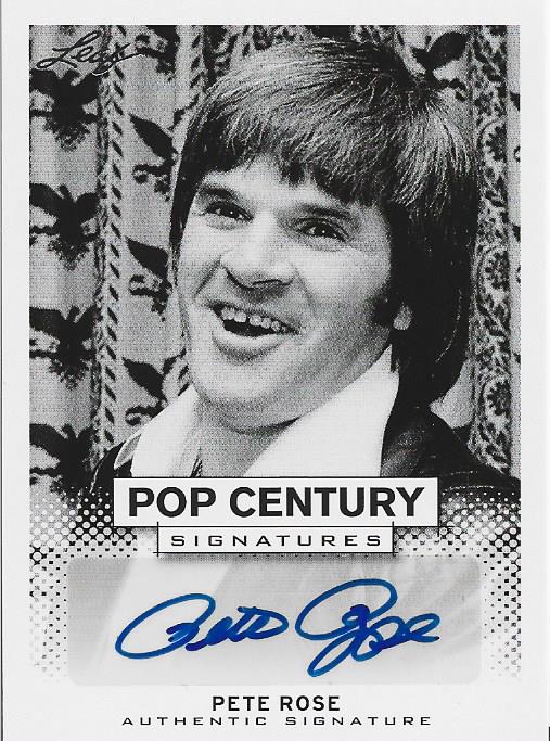 Pete Rose Autographed Pop Century Signatures Card