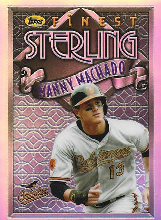 Manny Machado 2014 Topps Finest Sterling Card