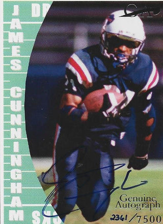 James Cunningham Autographed Card #2361/7500