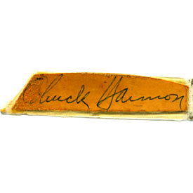 Chuck Hannon Autographed / Signed Cut