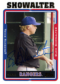 Buck Showalter Autographed / Signed 2004 Topps No.295 Texas Rangers Baseball Card