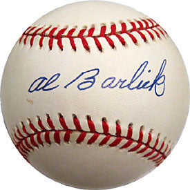 Al Barlick Autographed/Signed Baseball- JSA