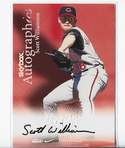 Scott Williamson 1999 Fleer/Skybox Autographed Card