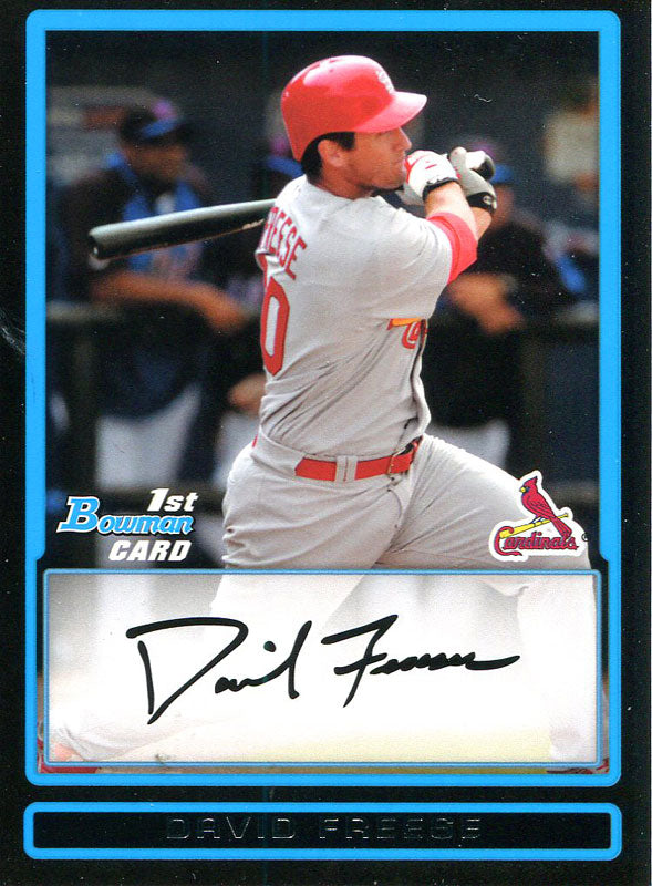 David Freese Unsigned 2009 Bowman Rookie Card