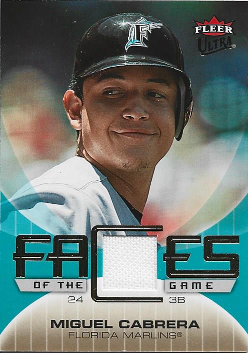 Miguel Cabrera Fleer Jersey Card