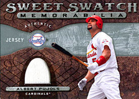 Albert Pujols Unsigned 2009 Upper Deck Sweet Spot Jersey Card