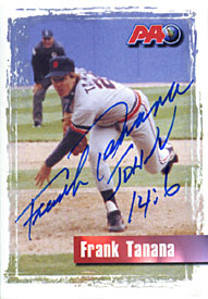 Frank Tanana Autographed / Signed Pro Athletes Outreach Detroit Tigers Baseball Card