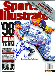 Alex Rodriguez Autographed / Signed Sports Illustrated Magazine July 6 1998