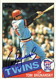 Tom Brunansky Autographed / Signed 1985 Topps #122 Card - Minnesota Twins