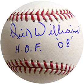 Dick Williams H.O.F. 08 Autographed / Signed Baseball - Philadelphia Phillies