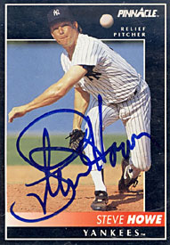 Steve Howe Autographed / Signed 1992 Score No.507 Baseball Card