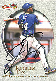 Jermaine Dye Autographed / Signed 2001 Fleer Futures Card #149 - Kansas City Royals