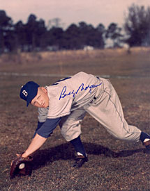 Bobby Morgan Autographed / Signed Brooklyn Dodgers 8x10 Photo