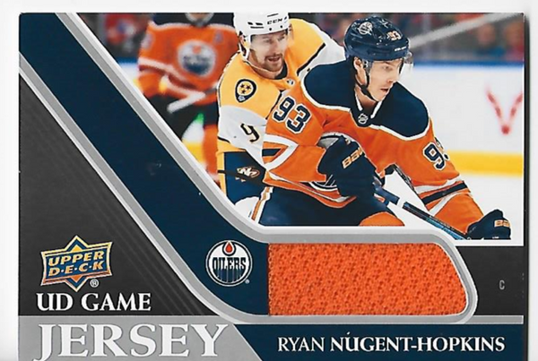 Ryan Nugent-Hopkins 2020-2021 Upper Deck #GJ-RN UD Game Jersey Card