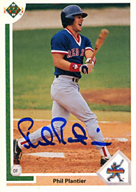Phil Plantier Autographed / Signed 1991 Upper Deck Baseball Card