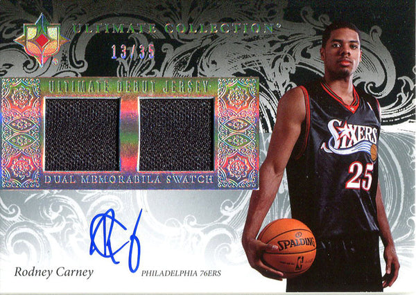 Rodney Carney Autographed 2006-07 Upper Deck Jersey Card