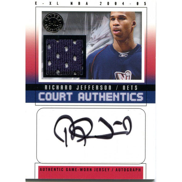 Richard Jefferson Autographed 2004-05 Fleer Jersey Card