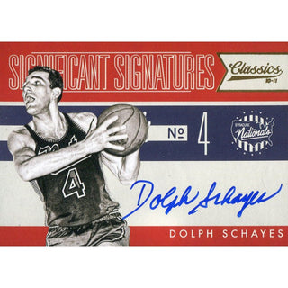 Dolph Schayes Autographed 2010-2011 Classics Card