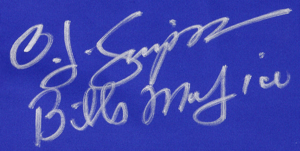 OJ Simpson "Bills Mafia" Autographed Buffalo Bills Custom Blue Jersey (JSA)