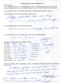 Don Johnson Autographed Hand Filled Out Survey Page (JSA)