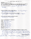 Merrill "Pinky" May Autographed Hand Filled Out Survey Page (JSA)