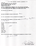 Enos Slaughter Autographed Hand Filled Out Survey Page (JSA)