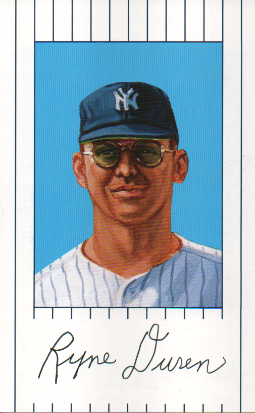 Ryne Duren Autographed 1961 New York Yankees Ron Lewis Card