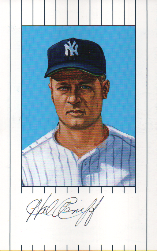 Hal Reniff Autographed 1961 New York Yankees Ron Lewis Card
