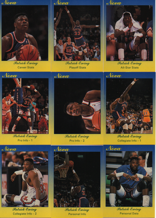 Patrick Ewing 1990 Star NOVA Card Set