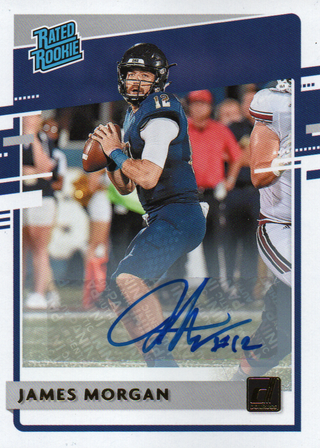 James Morgan Autographed 2020 Panini Chronicles Draft Picks Donruss Rookie Card