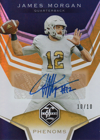 James Morgan Autographed 2020 Panini Chronicles Draft Picks Limited Rookie Card