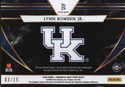 Lynn Bowden Jr. Auto 2020 Panini Chronicles Draft Picks Select RC Jersey Card /15
