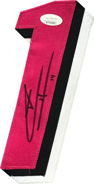 Tyler Herro Heat Signed Pink Miami Vice Specialty Jersey (JSA COA