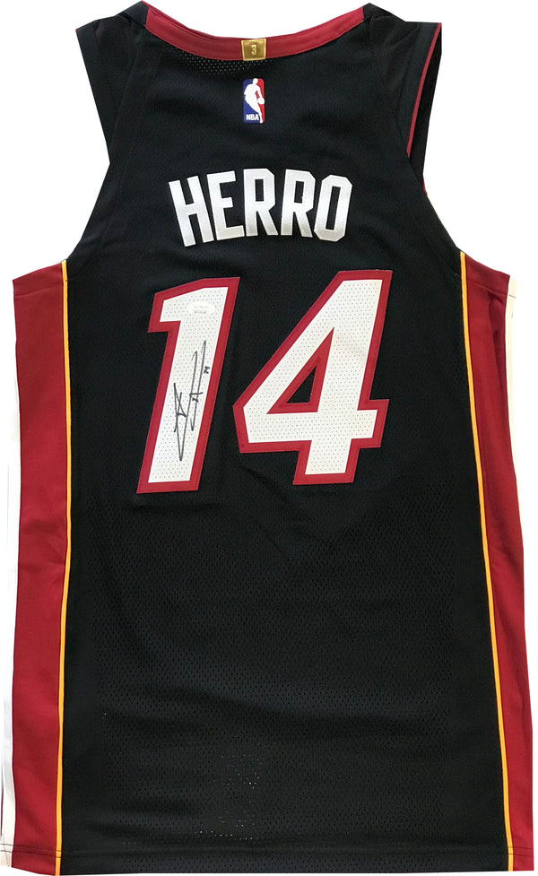 Tyler Herro Autographed Miami Heat Authentic Black Jersey (JSA)