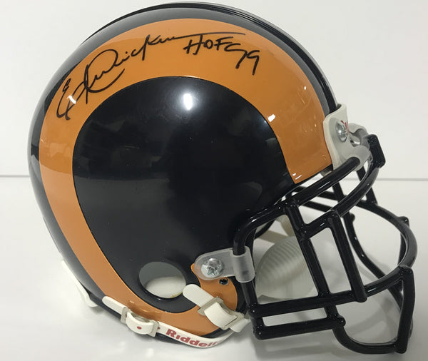 Erick Dickerson Los Angeles Rams Autographed Mini Helmet (PSA)