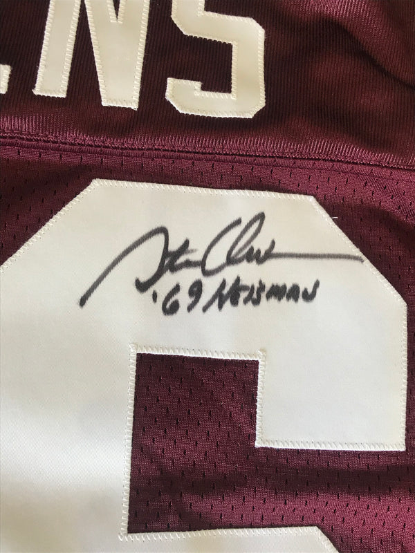 Steve Owens Oklahoma Sooners Authentic Autographed Jersey (PSA)