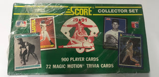 1991 Score Baseball Collectors Set Hobby Box Partially Factory Sealed