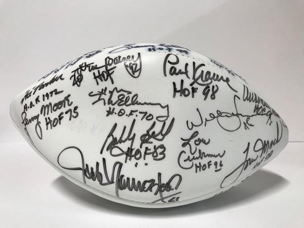 Lou Creekmur Pro Football HOF Classic Multi-signed Football