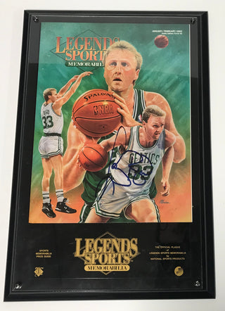 Larry Bird Legends Of Sport Autographed Plaque