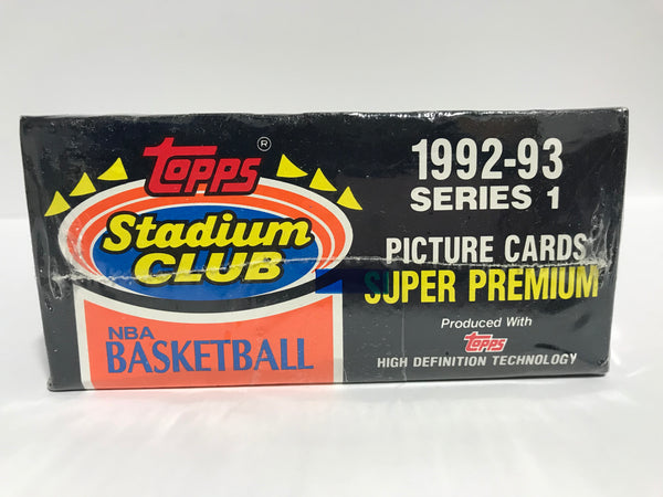 1992-93 Topps Stadium Club Series 1 Hobby Box Factory Sealed